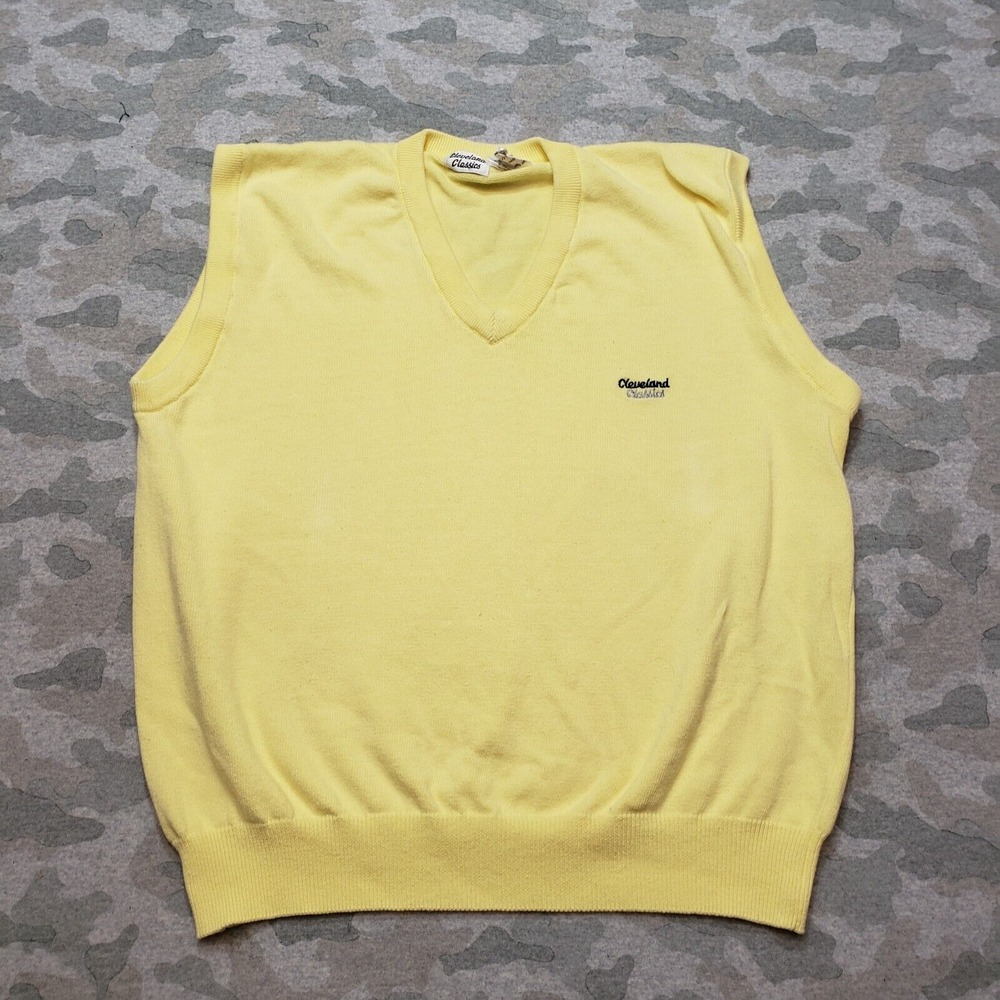 Yellow V-Neck Men's Sweater